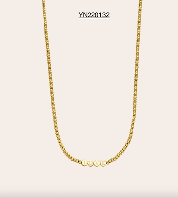CE K Gold Edelstahl Mode Halsketten Luxus LIEBE 3d Kugelkette Halskette