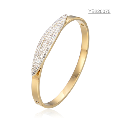 Der Edelstahl-Armband-bezauberndes Bergkristall-Armband Saya-Frauen für Hochzeit