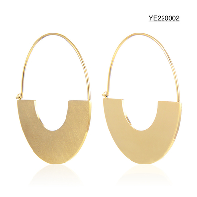 Ohrringe der Promi-Stil-Schmuckserie 18 Karat Gold-Edelstahl-Ohranhänger