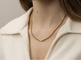 CE K Gold Edelstahl Mode Halsketten Luxus LIEBE 3d Kugelkette Halskette
