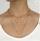Stern-Mond-Liebes-Anhänger-Halskette Trendy Stapeln von Goldhalsketten