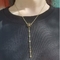 Schmuckset aus 18 Karat Edelstahl, hohl, Farbe, Kristall, Anhänger, Halskette, Armband-Set