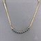 Partei-Edelstahl-Goldketten-Halsketten-blaue Opale-Schlangen-Knochen-Ketten-Halskette