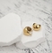 Überzogener Posten Chunky Hoops des Edelstahl-PAVOI 14K Gold | Starke leichte Goldband-Ohrringe für Frauen