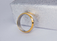 Kühles einfaches Gold überzogene Finger-Ringe, die überzogenen Ringe der Edelstahl-Männer Gold fournisseur