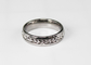 Verpflichtung 5mm Zircon-Kristallschmuck-Edelstahl-Ring für Mädchen fournisseur