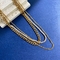 Edelstahl-Goldschicht-Diamant-Form-Halsketten-Schmuck-Halsketten für Frauen