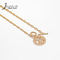 Mode Geburtstagsgeschenk Halsketten OT Vergoldetes Kupfer Unendliche Gliederkette Widder