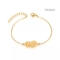 Luxuriöse Handkette aus Edelstahl, 14 Karat Gold, abstrakte Mädchenschminkarmbänder