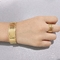 Edelstahl Flut Marke Schmuck Gold Diamant breites Armband Allgleiches Armreif