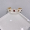 Edelstahl-buntes Edelstein-Armband-weiße breite Manschetten-Armbänder für Hochzeit