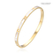 Klassischer weißer Bergkristall-Email-Goldarmband-Edelstahl-Luxusarmband-Armband