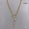 Luxus-Edelstahl-Verschluss-hängender Halsketten-Hauptschlüssel des Gold14k und Verschluss-Armband