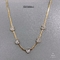 Edelstahl-Schlange-Knochen-Halskette 18 Karat vergoldete Herz-Strass-Halskette