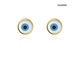 Evil Eye Edelstahl Gold Ohrringe Nische Luxus Mode Blue Eye Ohrringe