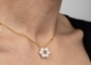 Verlobungs-Drehmoment-Schmuck-Halskette Goldkette mit Perlenkreis-Anhänger