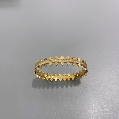 Luxusschmuck-Olive Branch Inlaid Diamond Bracelet-Goldedelstahl-Armband