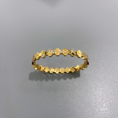 Biene mein Goldbergkristall-Armband-Edelstahl-Verschluss-Armband Honey Seriess 18k