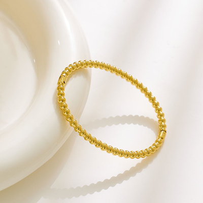 Perlen-Ball-Armband-Stretchable Mode des Partei-Goldperlen-Armband-14K Gold überzogene