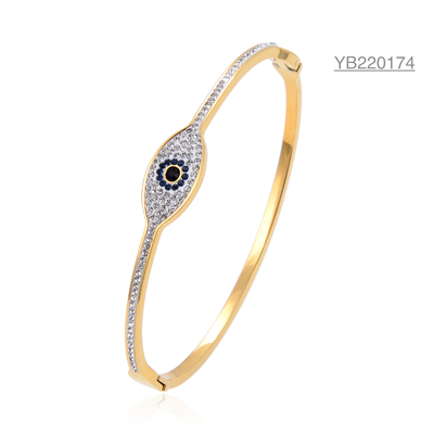 Edelstahl Damen Gold überzogen Armband Armband Schmuck Typ Augen Armbänder Armbänder