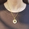 Halsketten-Goldedelstahl-Halskette weißer Fritillary Sun hängende