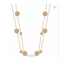 Üppige Gerichts-Art-Goldmünze falten Goldedelstahl-Halskette der Abnutzungs-Halsketten-18K
