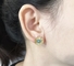 Gold 18K überzog Edelstahl-Schmuck-synthetische blaue Türkis-Daisy Ear Stud For Women-Geschenk-Ohrringe
