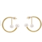 formen Gold überzogener Edelstahl-Schmuck C der Ohrring-18K Kettenperle für Partei