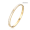 14 Karat Gold Edelstahl Armreifen Distinct Shell Intarsien Weiß Strass Armband