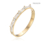 CE Super Sparkling Diamond Crown Bangle Edelstahl K Gold Snap Armband