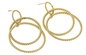 5cm Edelstahl-Goldohrring-im amerikanischen Stil mehrfache Kreis-Ohrringe