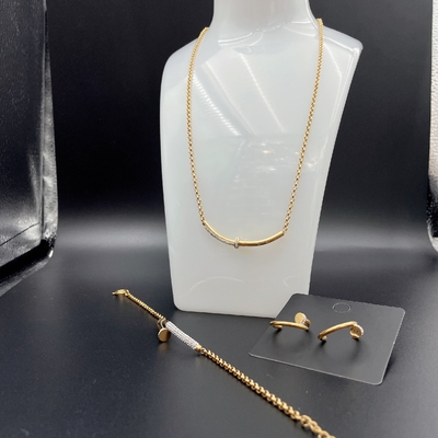 2024 Neue wasserdichte, trendige Schmuckstücke aus Edelstahl, 18K Gold, Luxusgeschenk, Großhandel